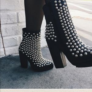 Jeffrey Campbell limited edition studded boots